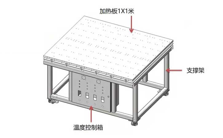 大型加热板结构图